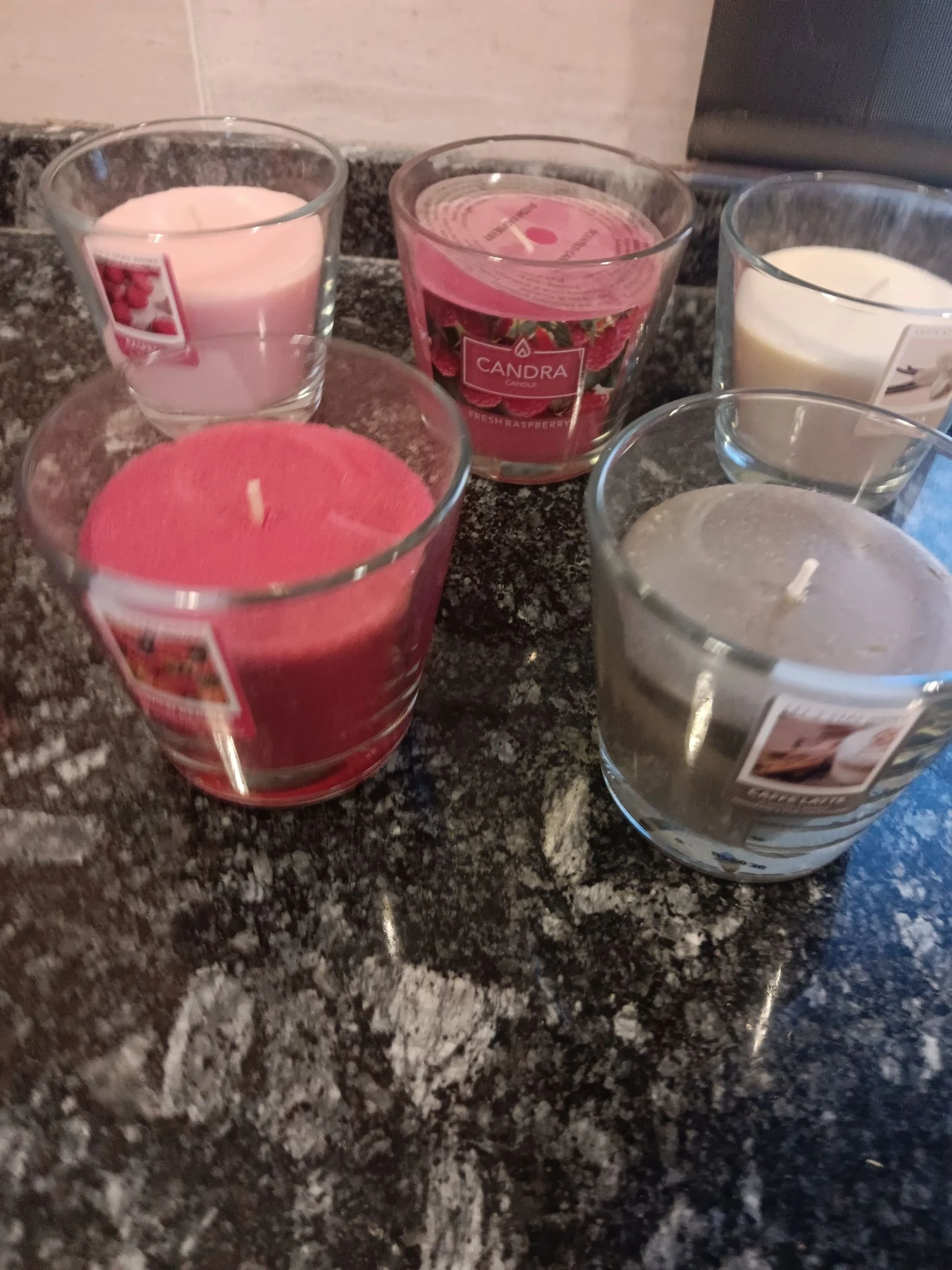 Pack de 5 velas aromáticas